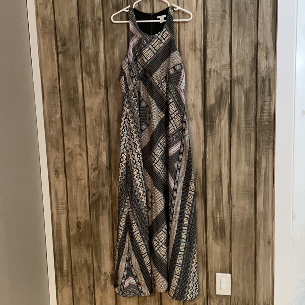 Bar III large racer back maxi dress multicolor